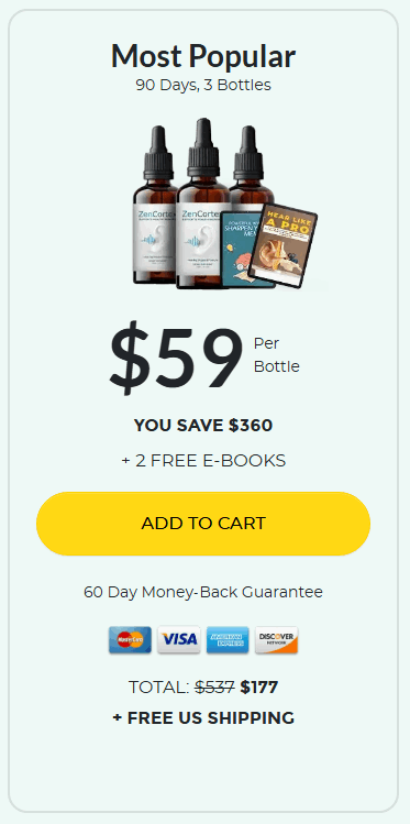 zencortex price 3 bottle